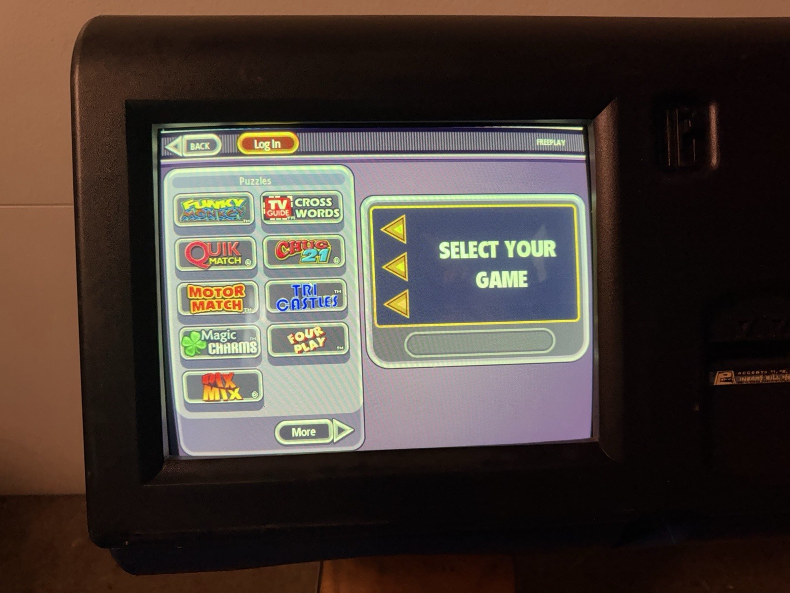 2008 Merit Megatouch Force Radion Bartop Touchscreen Arcade Game
