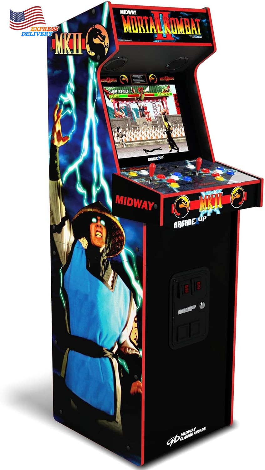 Mortal Kombat II Deluxe Arcade Machine FREE SHIPPING USA