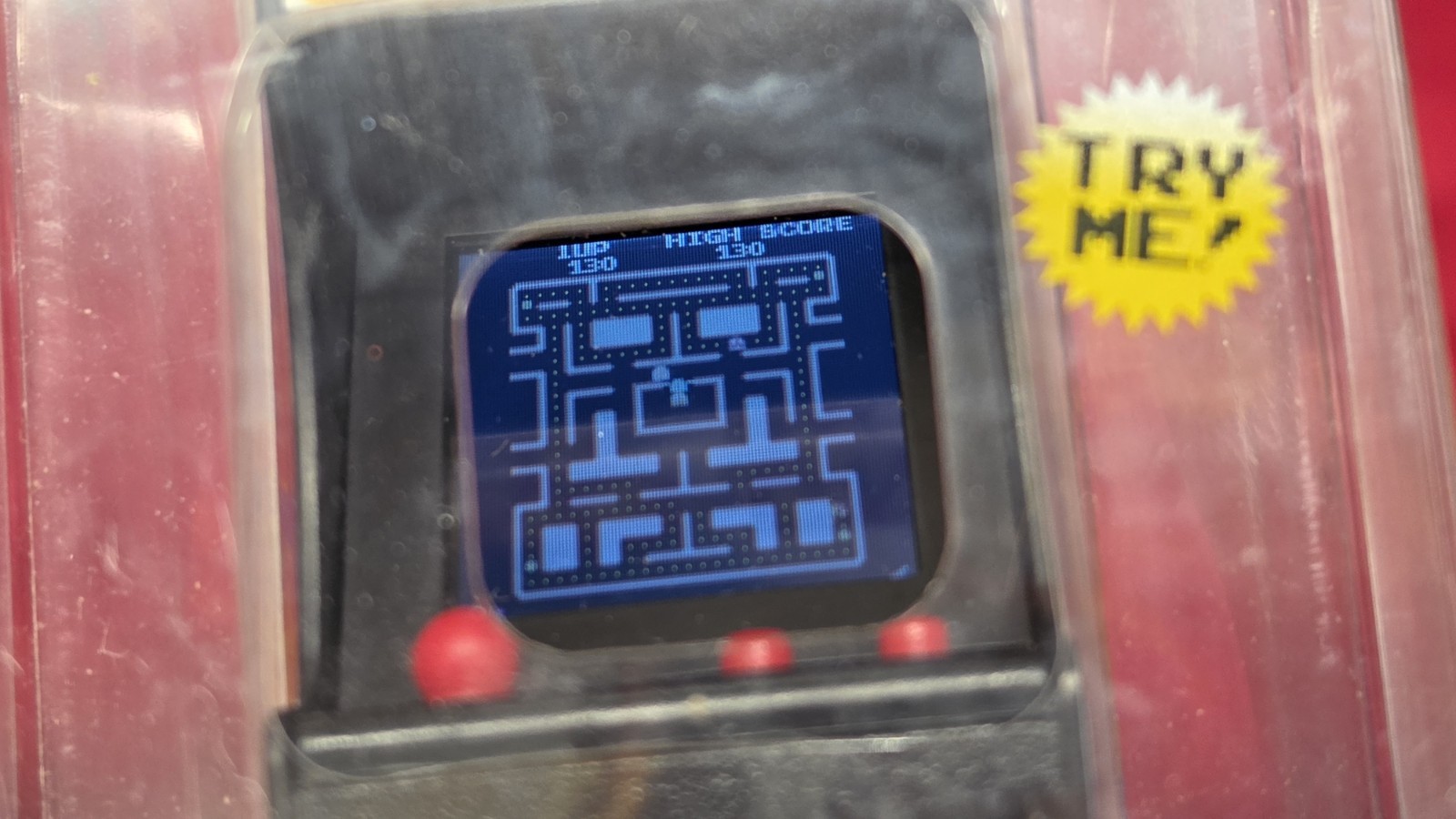 Tiny Arcade Ms. Pac-Man Mini Arcade Game New Open Box Damaged Package