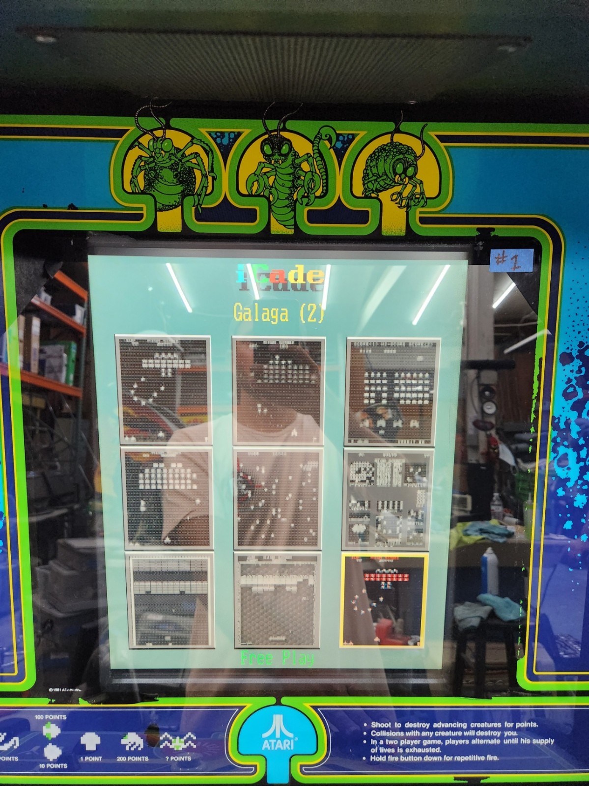 CENTIPEDE Stand Up Full Size Arcade Machine Classic Video Game 9 Games in 1 (#1)