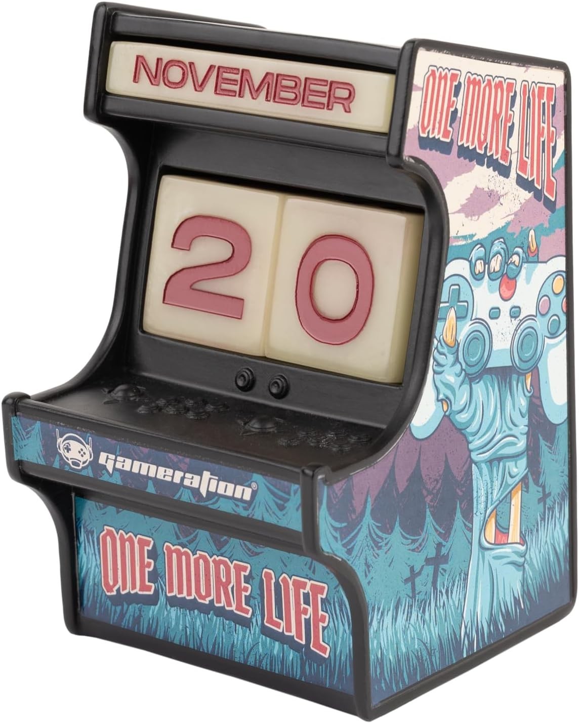 Handcrafted 3D Perpetual Calendar with Interchangeable Date Blocks – Mini Arcade