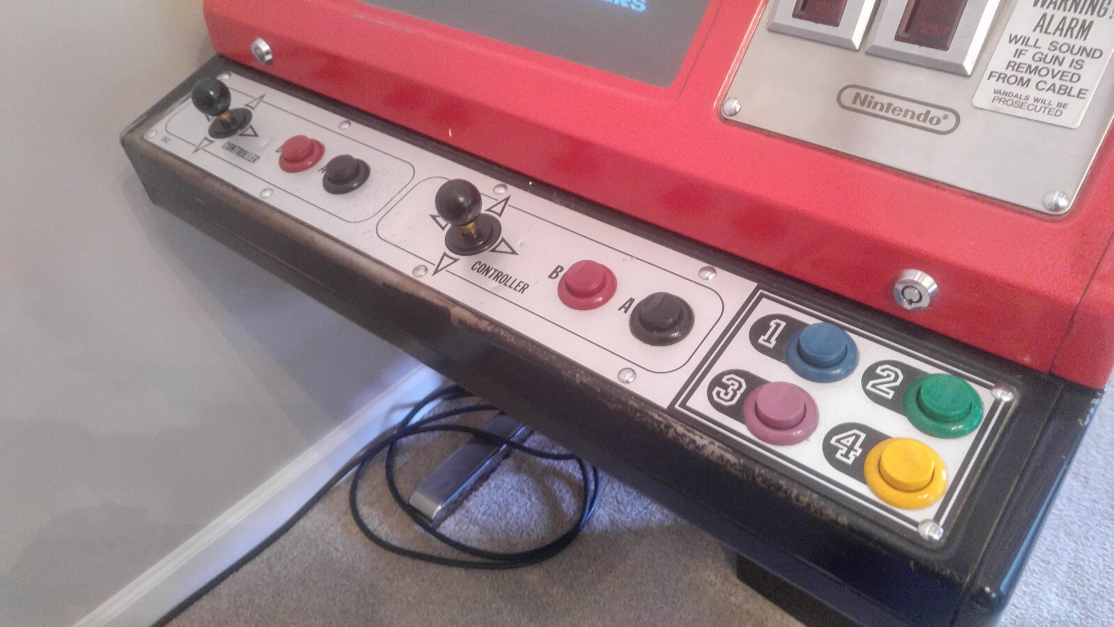 Nintendo Vs Tennis Vintage Red Tent Arcade Console
