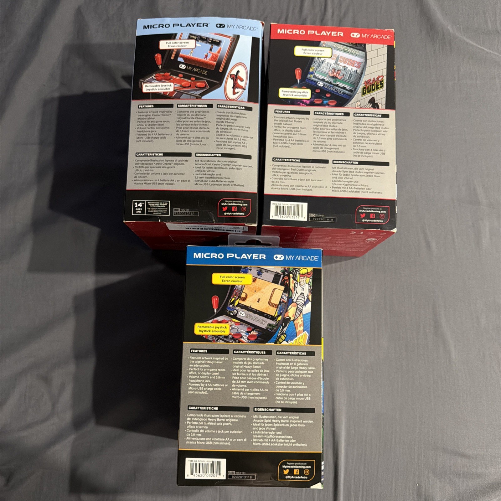 My Arcade Heavy Barrel. Karate Champ. Bad Dudes Bundle. Read Description.