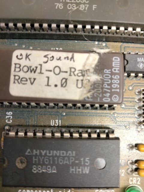 IT BOWL O RAMA PCB JAMMA NOT WORKING FOR PARTS