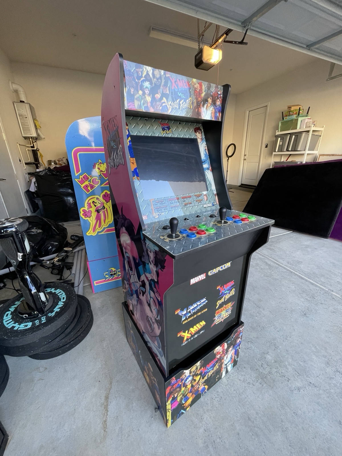 Arcade1UP X-MEN vs Street Fighter (w/ riser + light-up marquee) WiFi Multiplayer