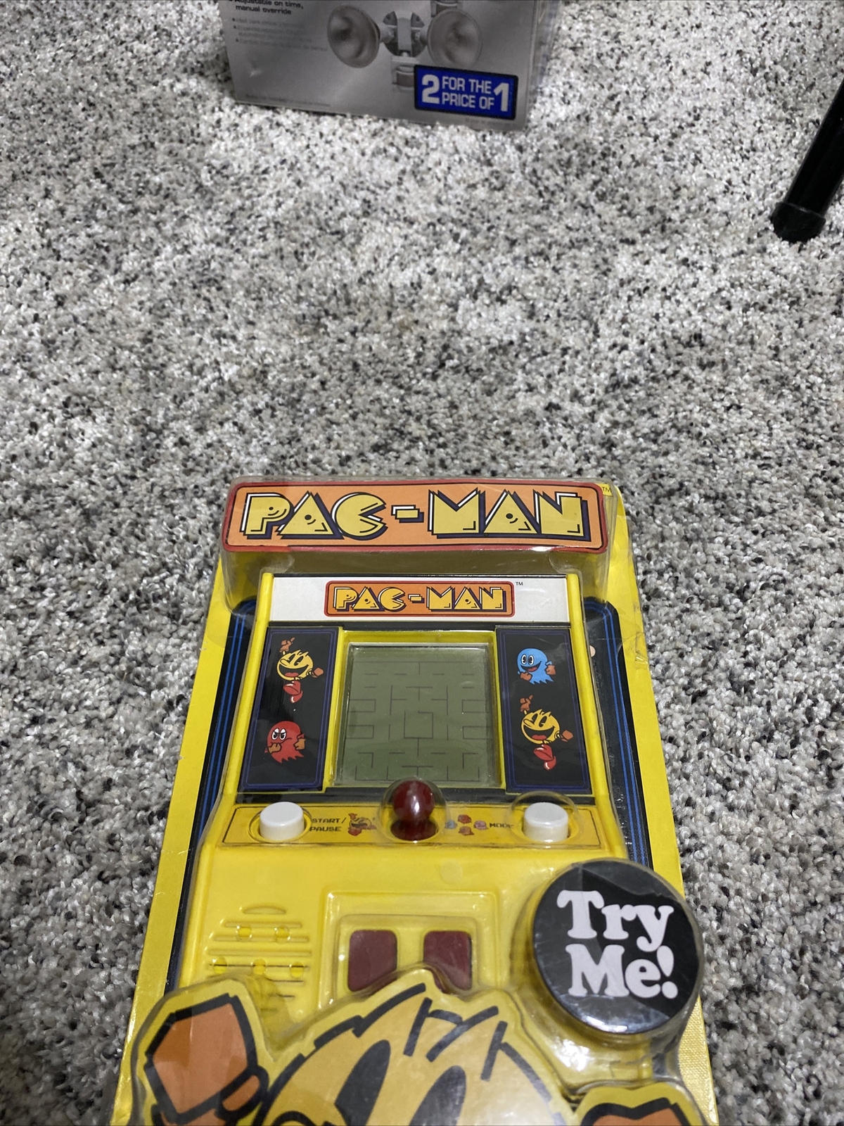 Pac-man Retro Mini Arcade Handheld Game Classic Play 2 Modes TESTED-WORKING