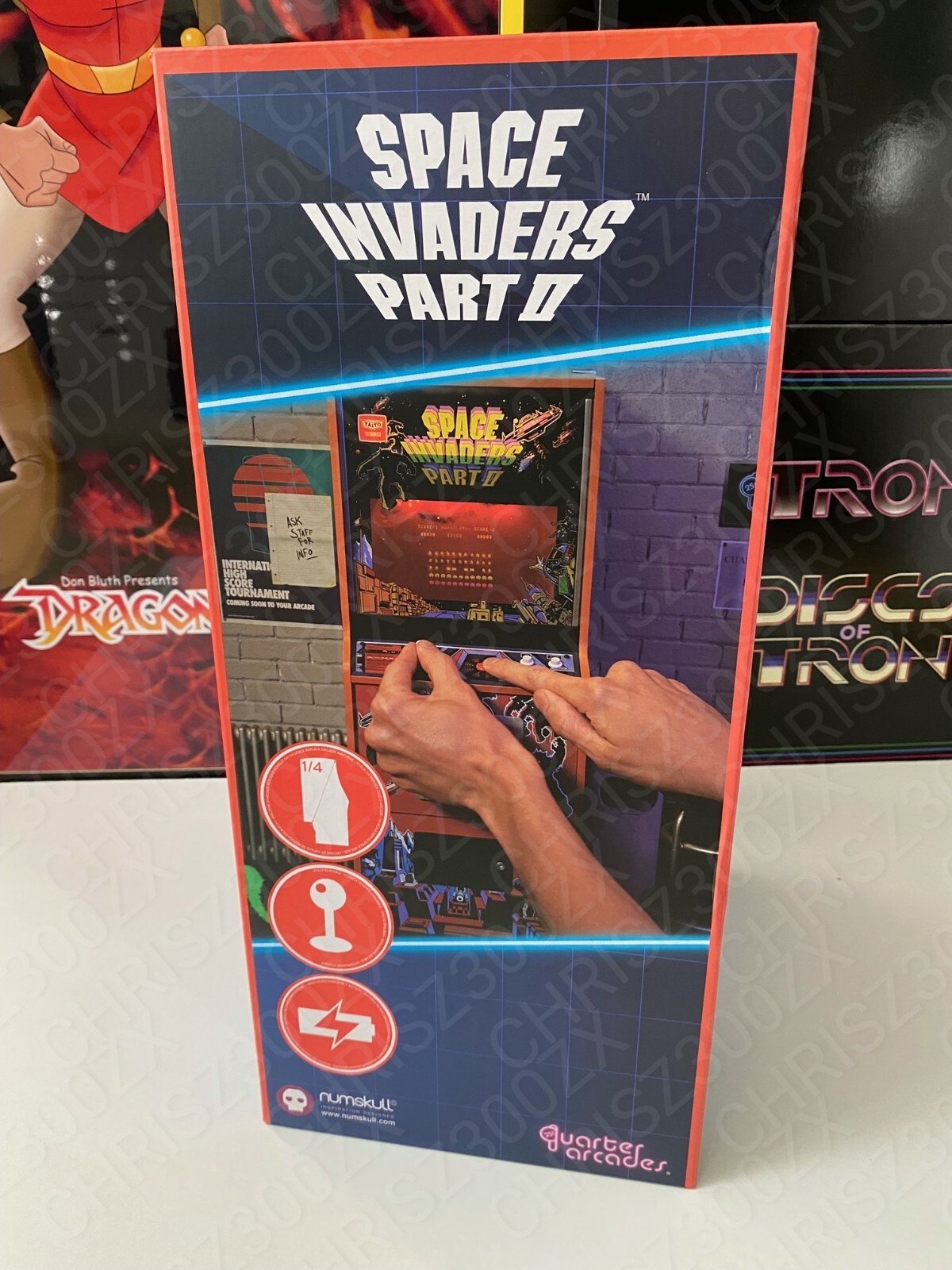 Space Invaders Part II Quarter Size Arcade Cabinet Signed Collector’s Edition