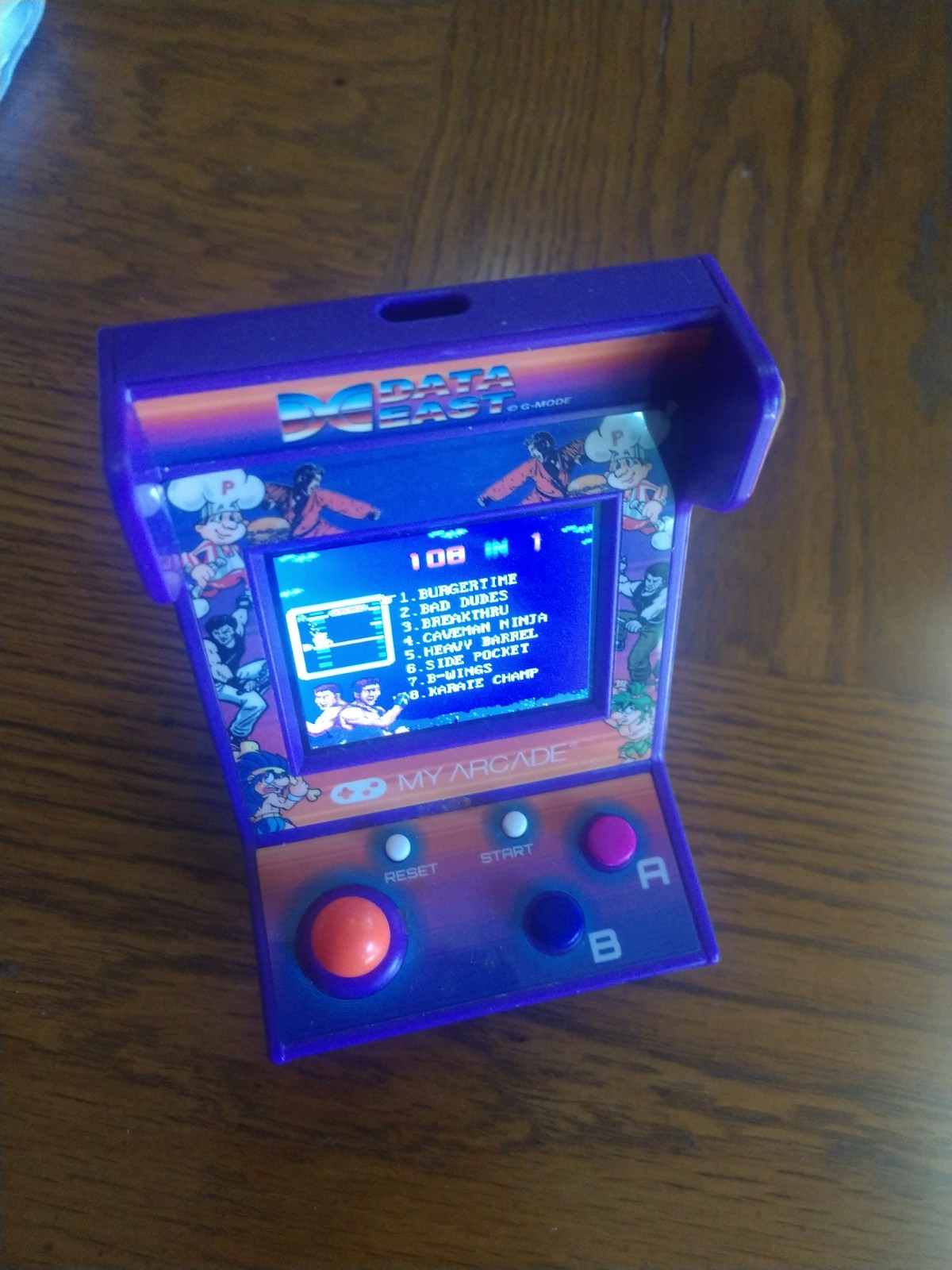 My Arcade Data East Hits Micro Player Playable Mini Retro Arcade Machine Cabinet