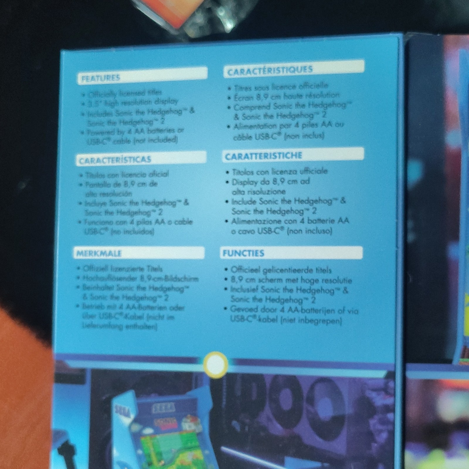 My Arcade Sonic the Hedgehog & Sonic 2 Portable Retro Arcade Machine 2023