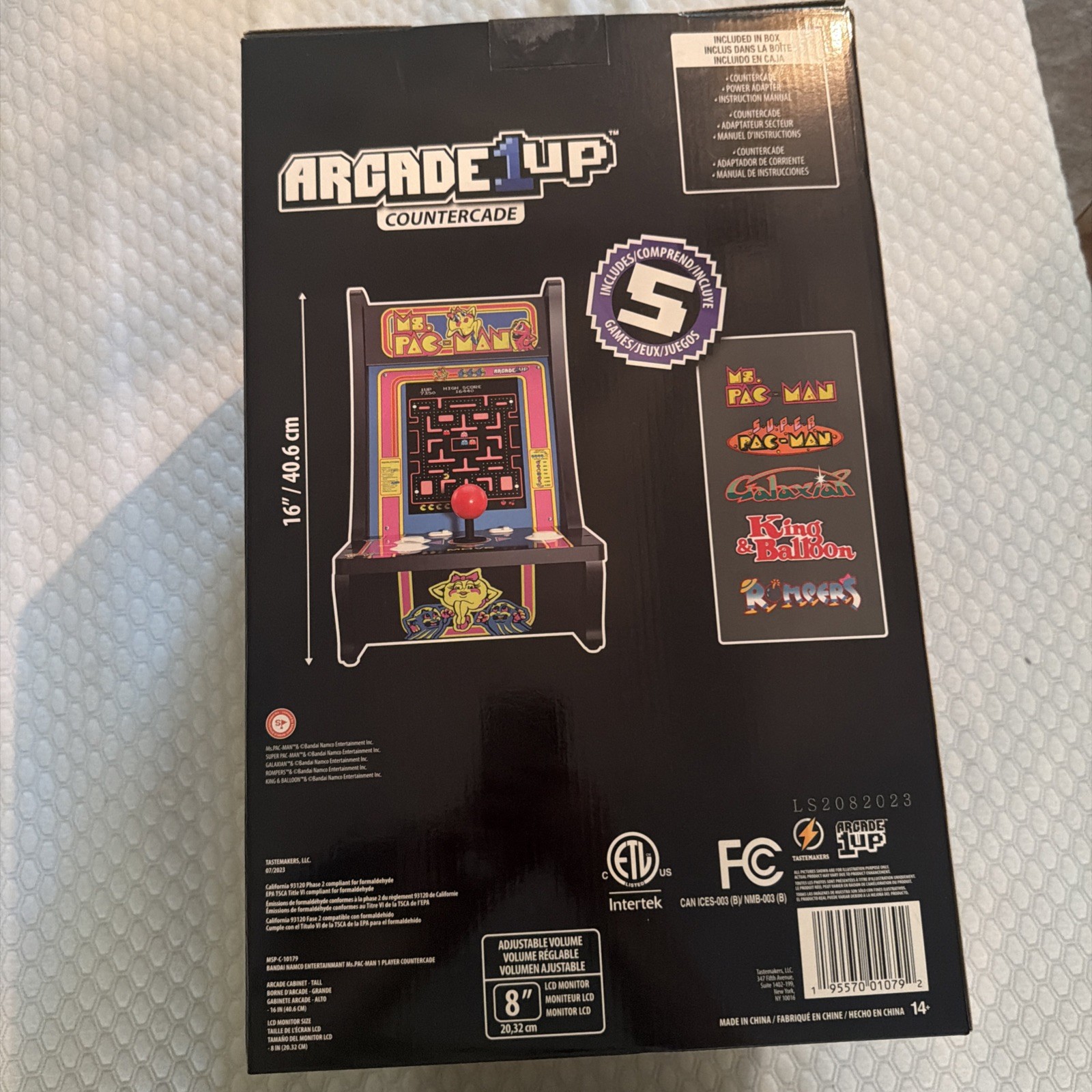 Arcade1up Ms. Pac-Man “ Countercade 5-in-1 Games MSP-C-10179, AMAZING CONDITION