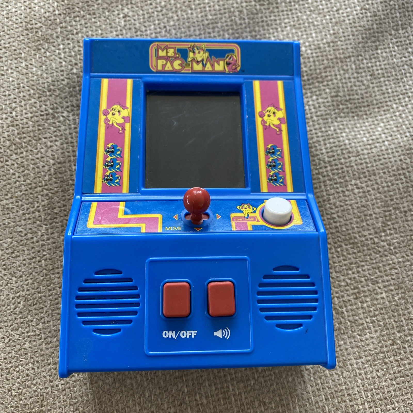 Ms.Pac-man Handheld Retro Mini Arcade Game 2018 Bandai Namco Basic Fun #09614