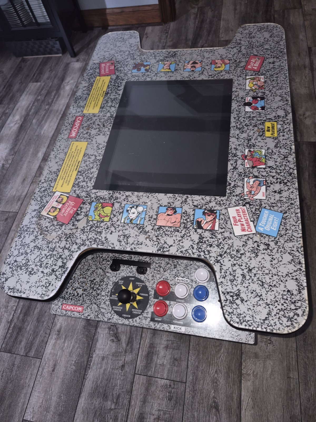 Street Fighter Arcade 1up Head To Head Cocktail Table Video Game Cabinet