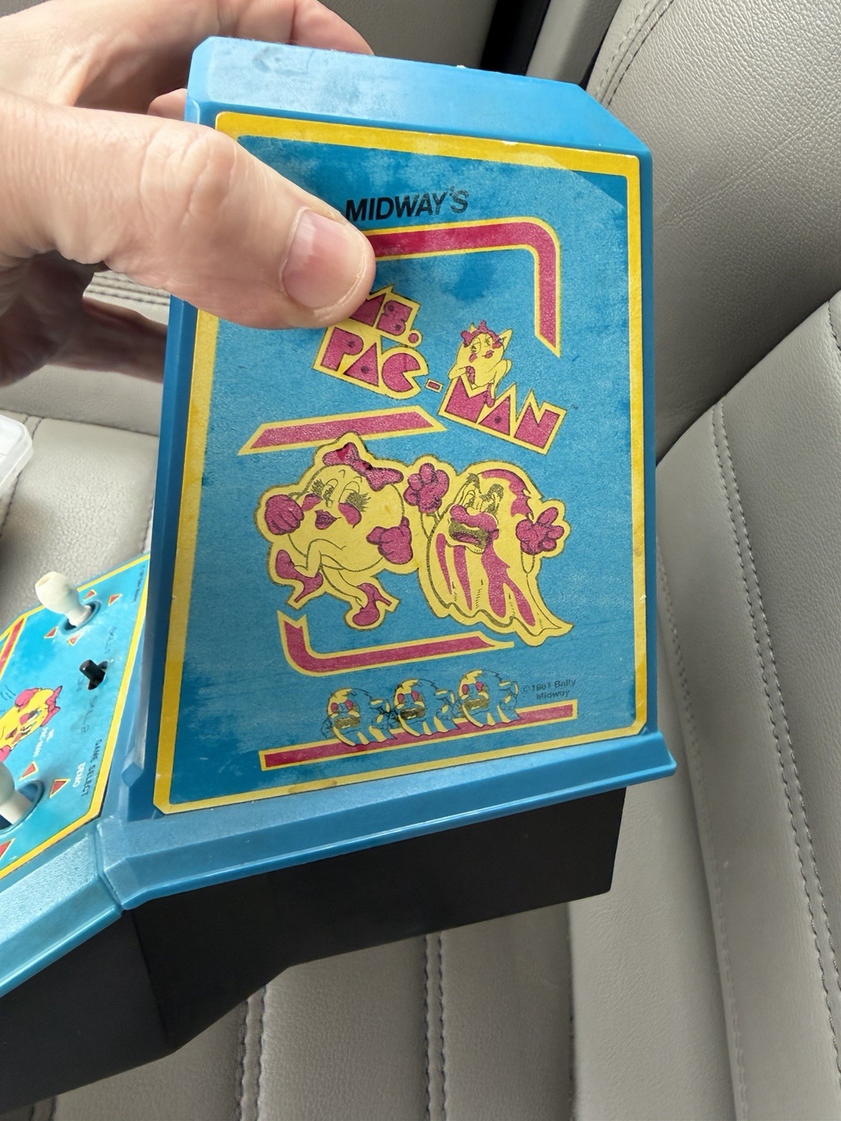 Vintage 80s Ms PAC-MAN Mini Tabletop Arcade Video Game Coleco Mrs Pacman WORKS