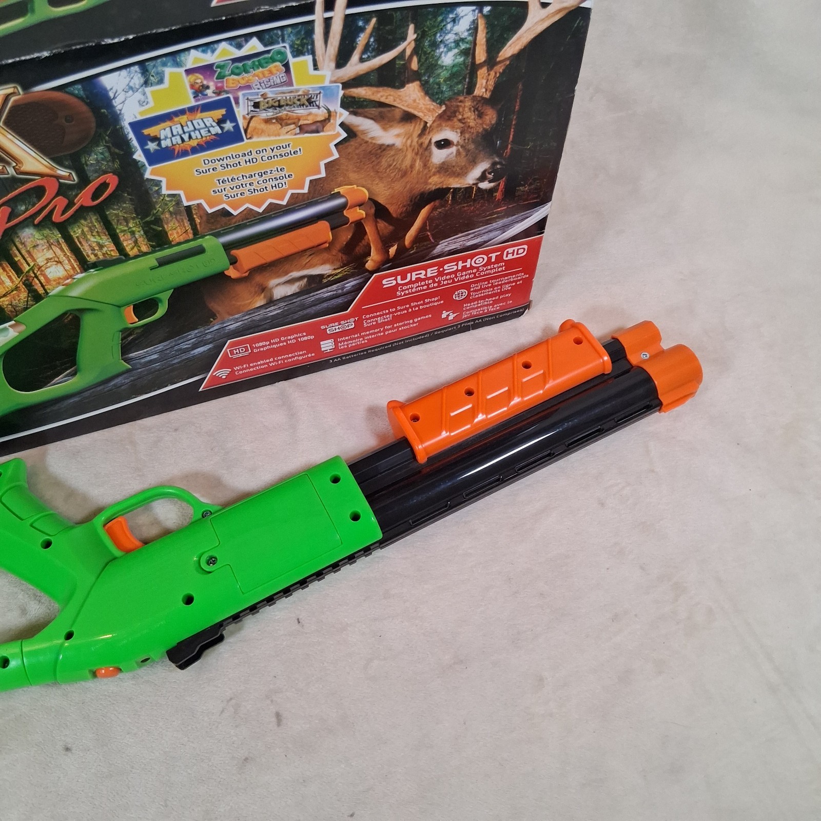 Sure Shot HD Big Buck Hunter Pro Gun & Box Replacement Only (Tested, Powers On)