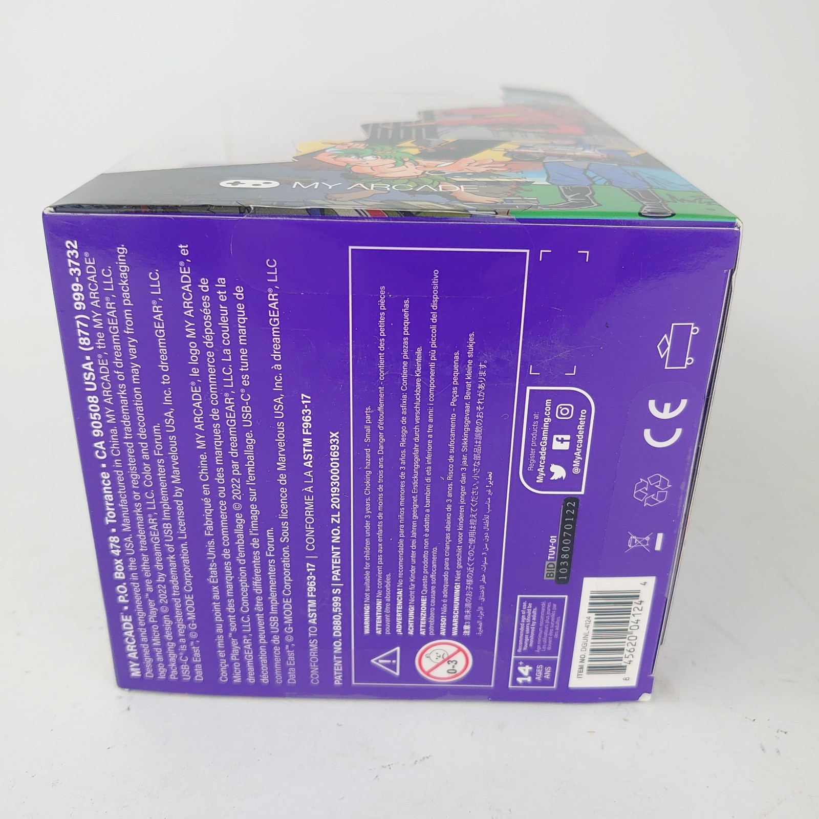 My Arcade Data East Hits Micro Player: 6.8″ Fully Playable Mini Arcade Machine