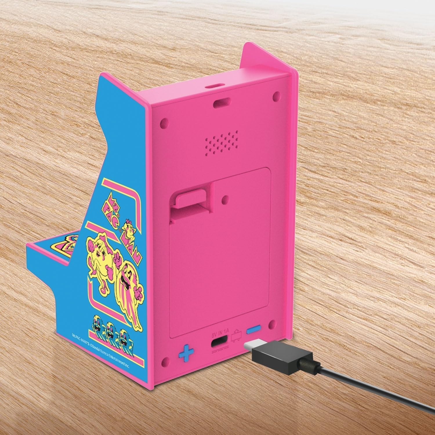 Ms Pac Man Mini Arcade Player 4.8 Inches Portable Retro Game for Kids Adults