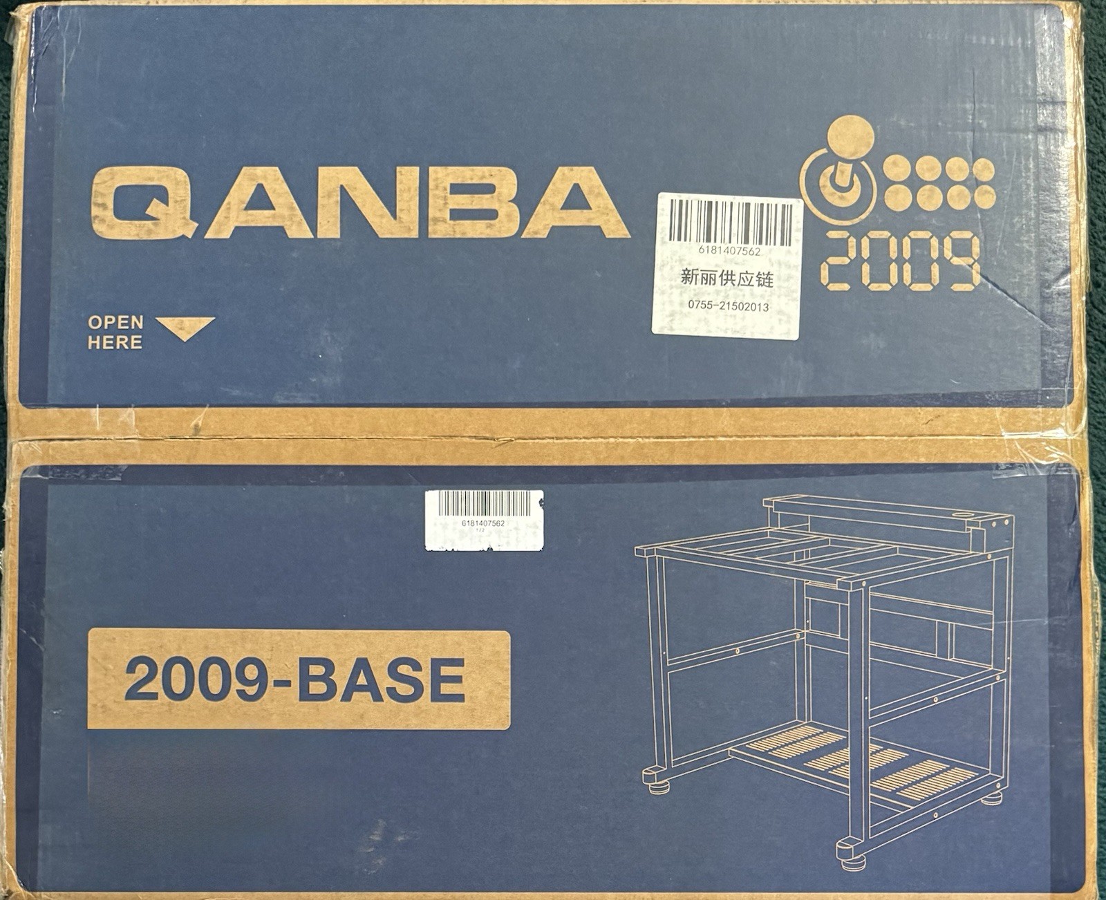 Qanba 2009 Arcade Desk With Box, Brooks P5 Board, and extra Sanwa Buttons