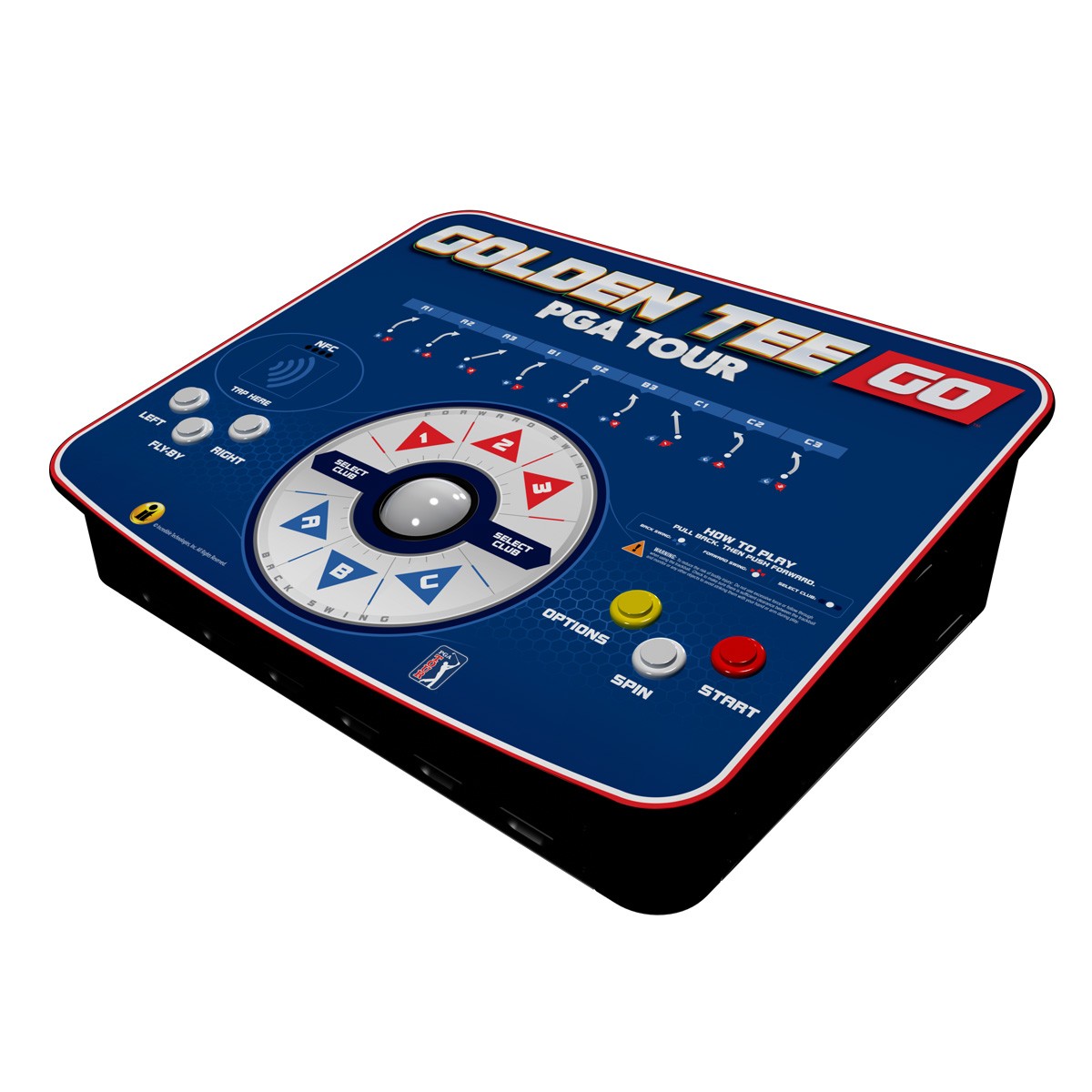 Golden Tee Go PGA Tour Portable Golf Game – 2026 – With Stand – Free Play
