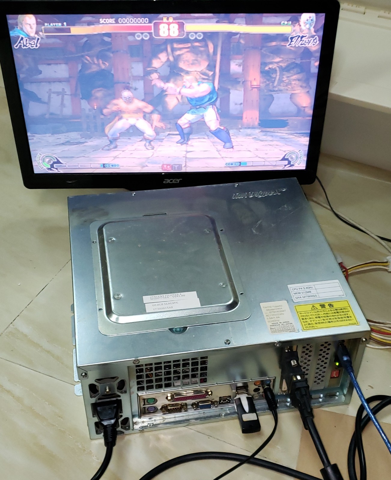 Street Fighter IV HDD Kit With Taito Type X2 Mother Board Arcade Video Game