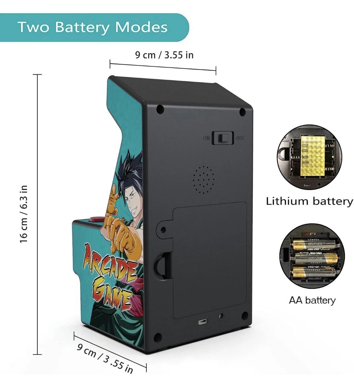 Mini Arcade Machine with 156 Classic Games and 2.8 Inch Color Display