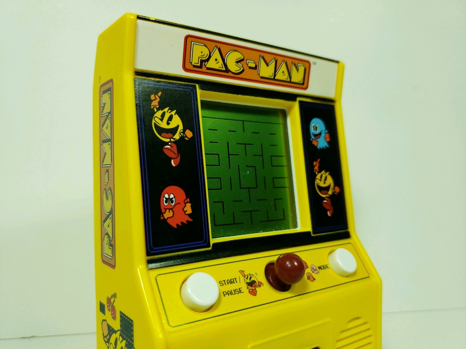 Pac-man Handheld Electronic Mini Arcade Game Basic Fun Battery Operated Tested!