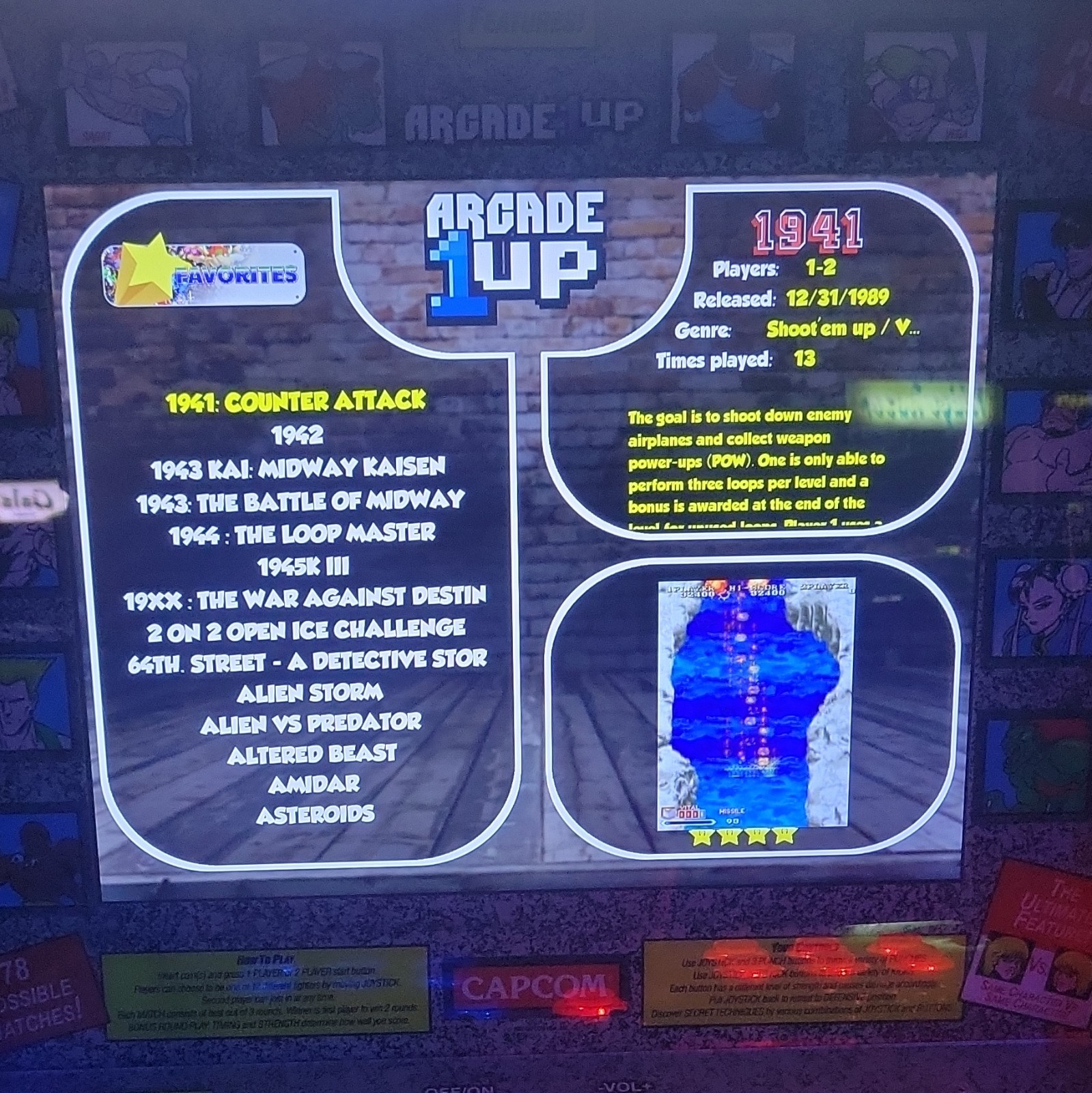 Arcade1Up Capcom Street Fighter II Champion Edition Upright Arcade Cabinet 1989