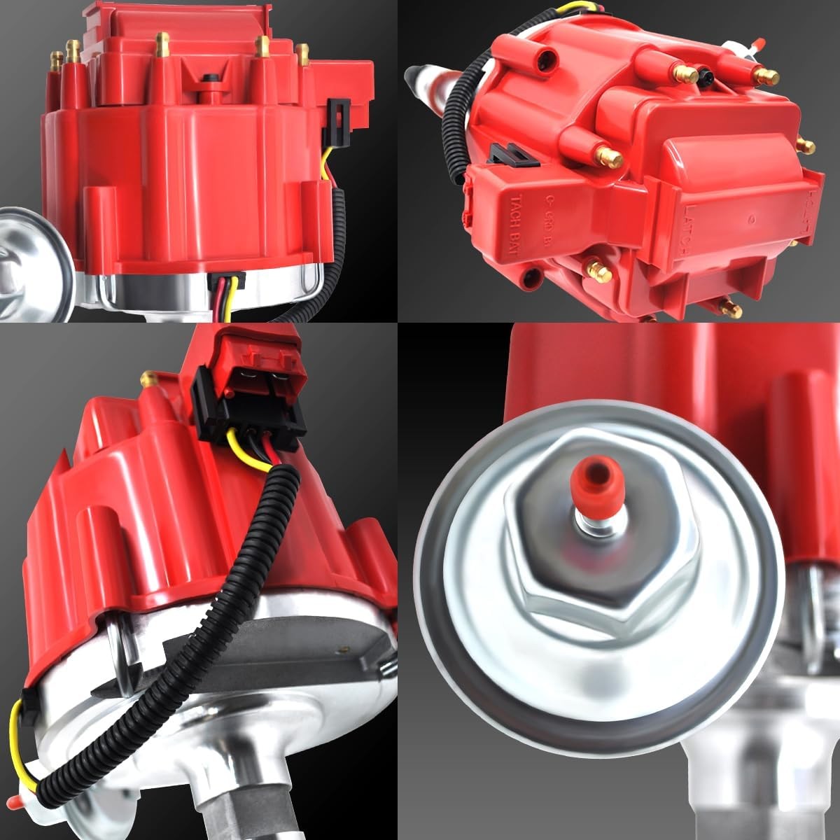MAS Ignition Distributor w/Cap & Rotor GM08 Compatible with Chevy GM SBC 262 267