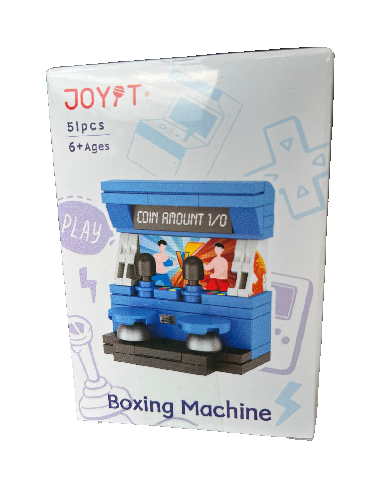 Mini Block Arcade Game Machine Toys Collectible Display Item [Boxing Machine]