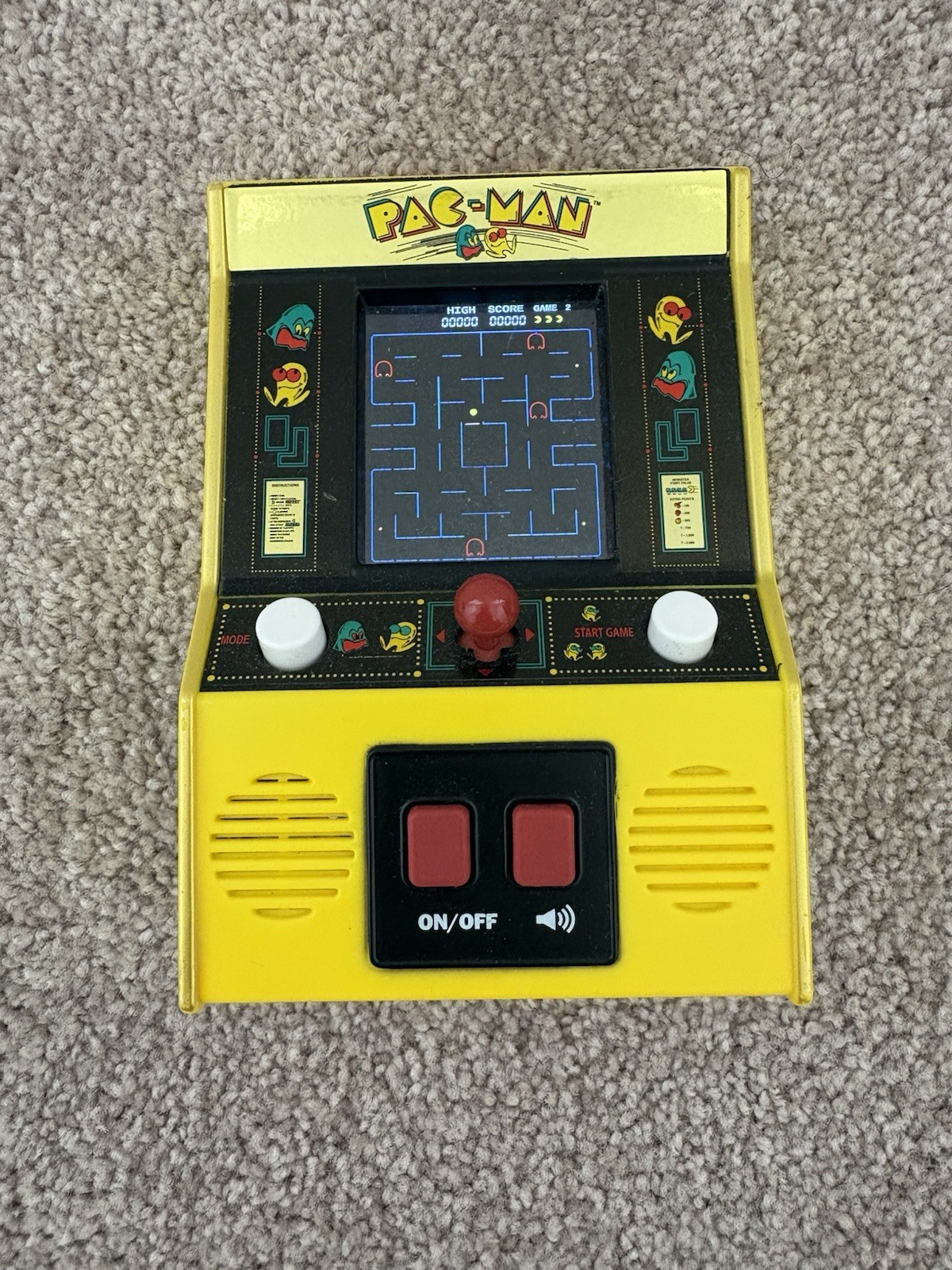 PAC-MAN Mini Arcade Classic Video Game 2020 Bandai Namco #09530 TESTED & WORKS