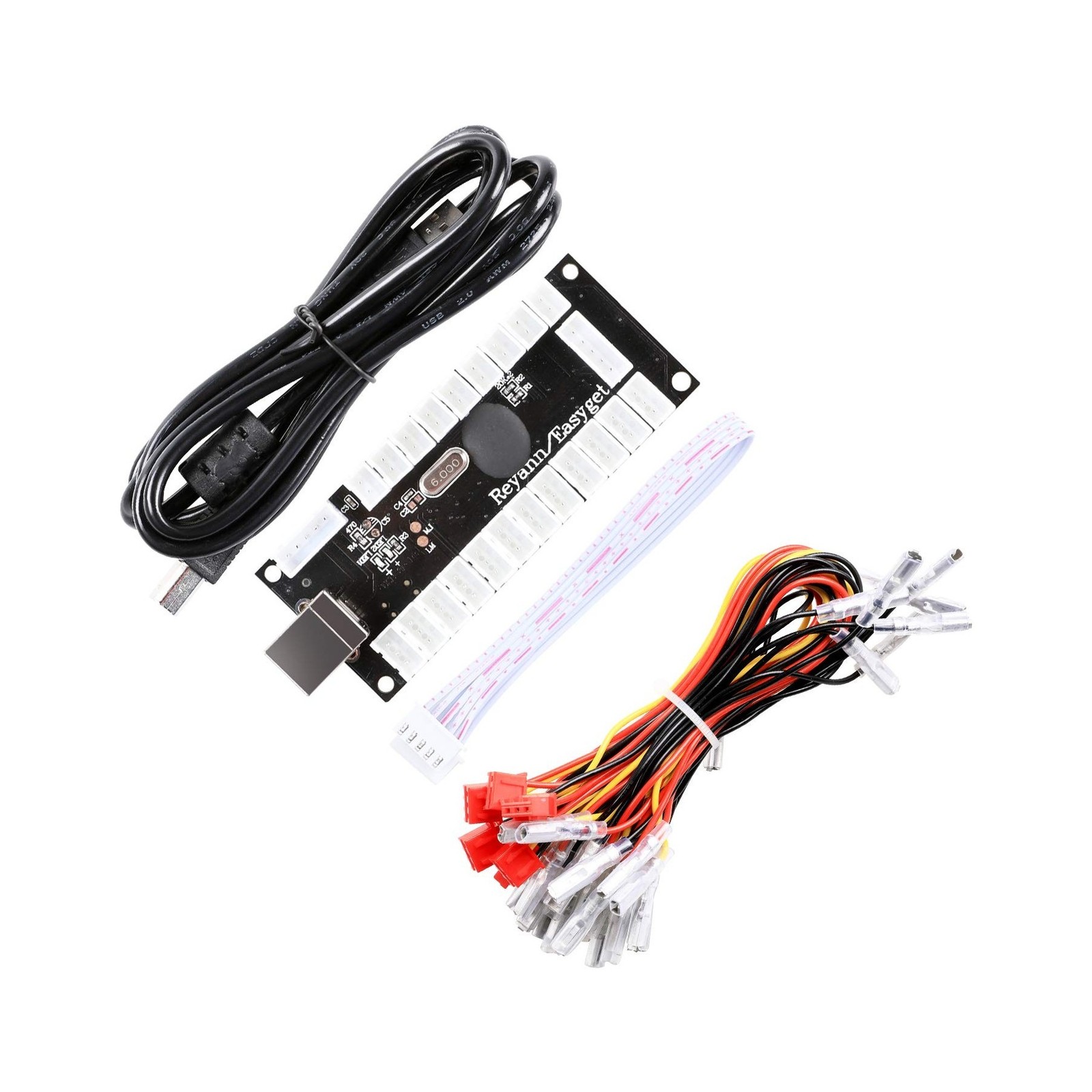 LED Arcade DIY Parts 2x Zero Delay USB Encoder + 2x 8 Way Joyst… FAST USA SHIP