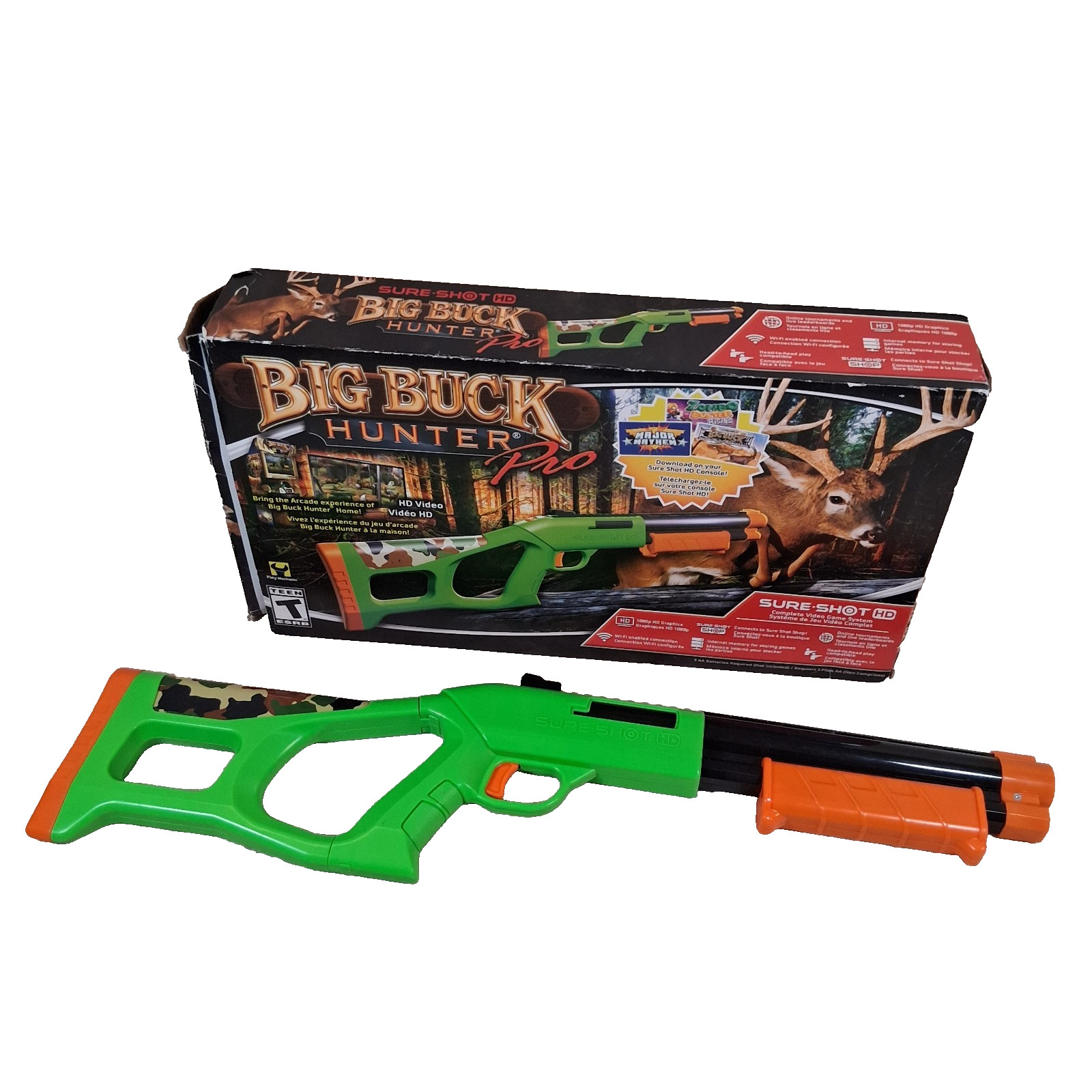 Sure Shot HD Big Buck Hunter Pro Gun & Box Replacement Only (Tested, Powers On)