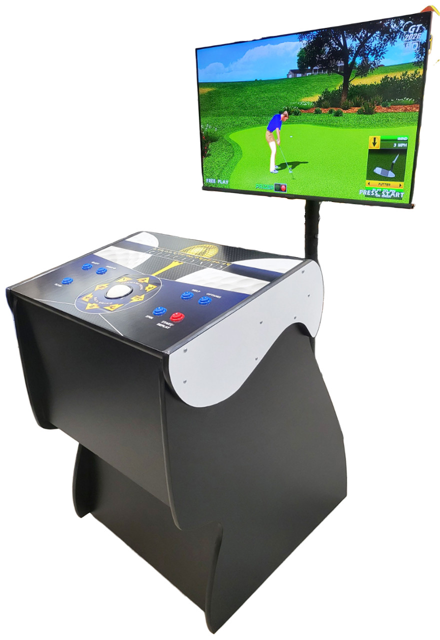 GOLDEN TEE 2026 Golf NEW Pedestal Cabinet Arcade Sports Game Fore! 40″ LCD (#2)