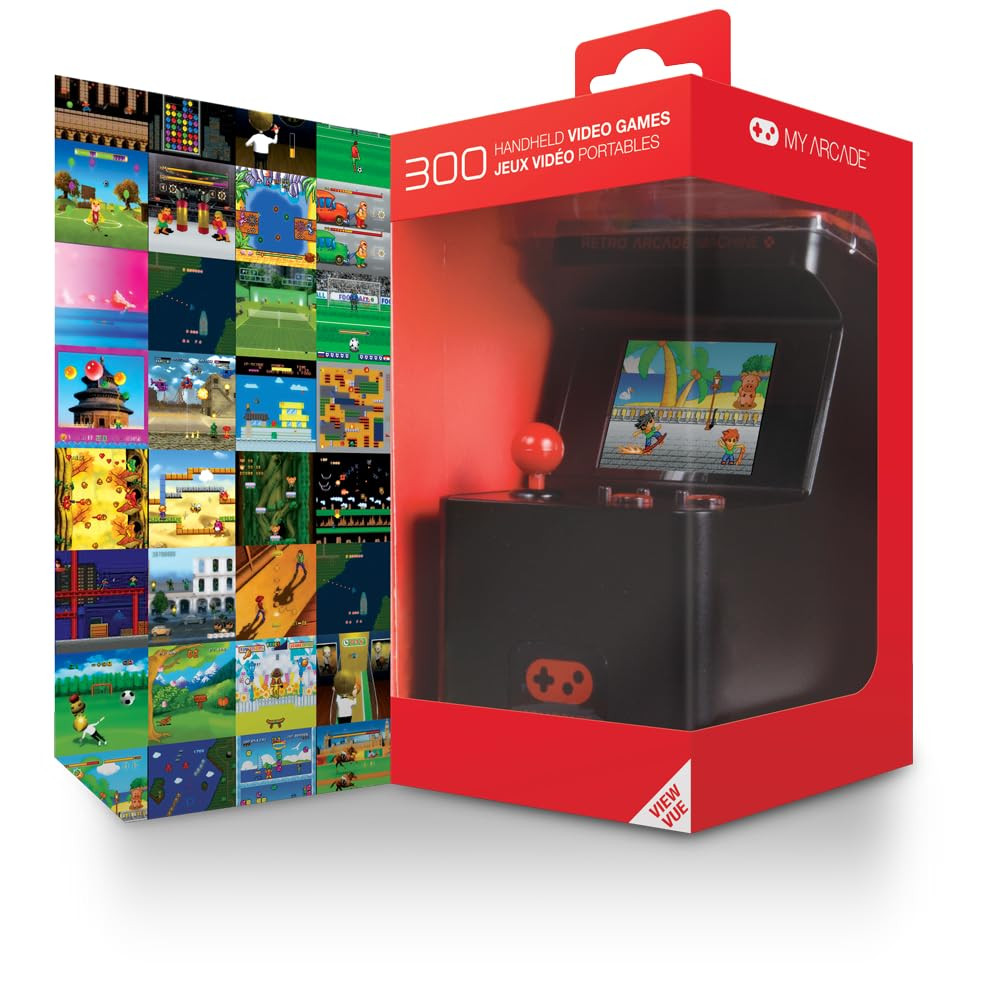 Retro Arcade Machine X Playable Mini Arcade: 300 Retro Style Games Built In, 5.7