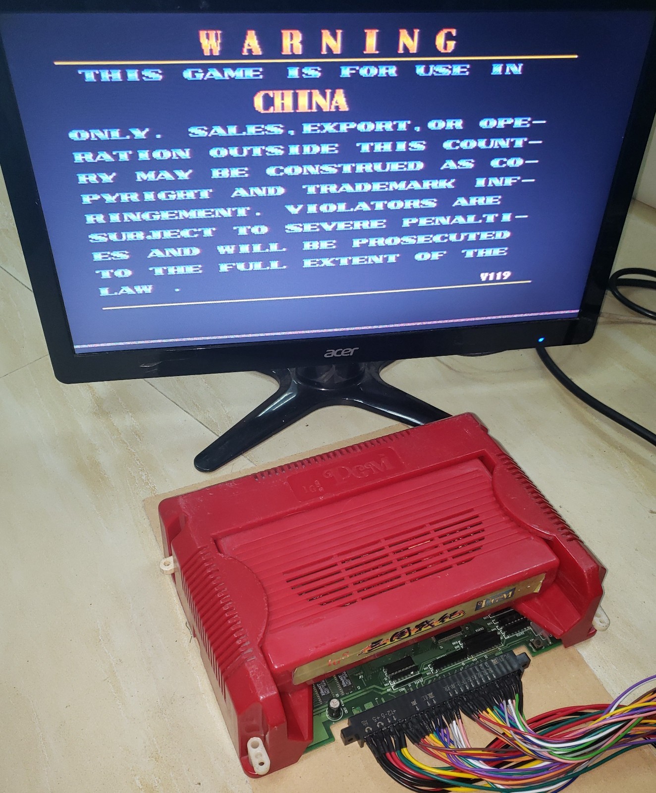 Knights of Valour Plus Cart with IGS console Arcade Video Game PGM