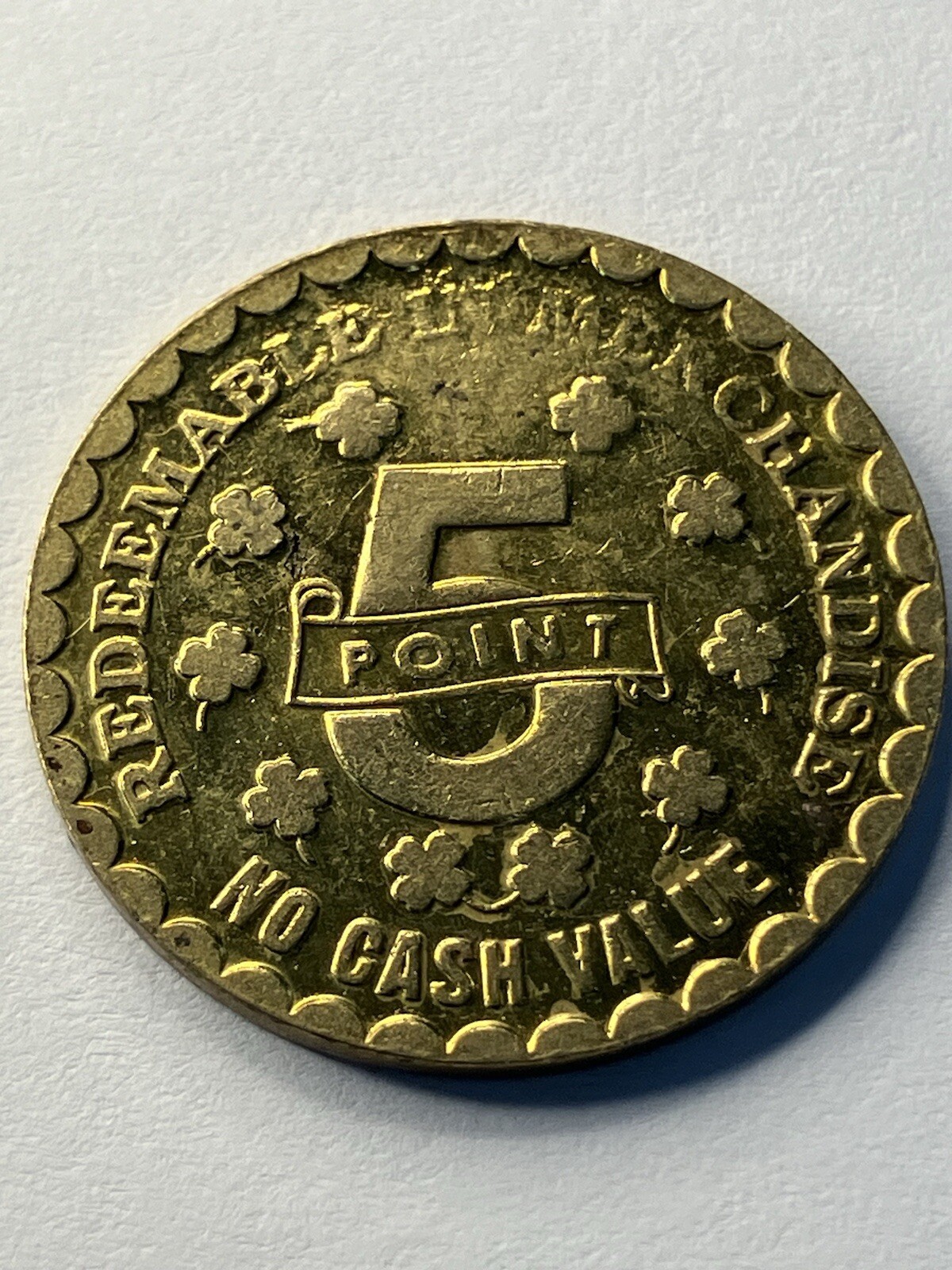 Wildwood New Jersey Mariners Arcade, Boardwalk Arcade Token 5 POINTS #tn1