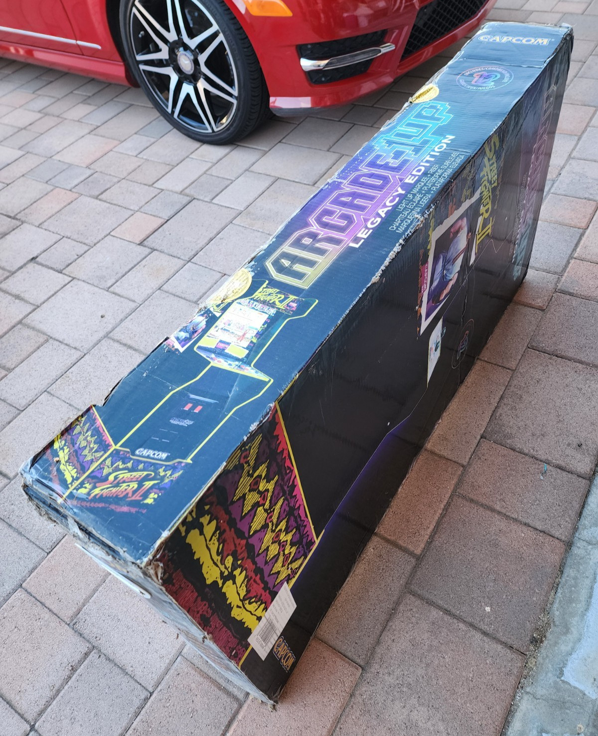 Arcade1UP Capcom Legacy Arcade Cabinet w/ Custom Riser & Marquee & 12 game
