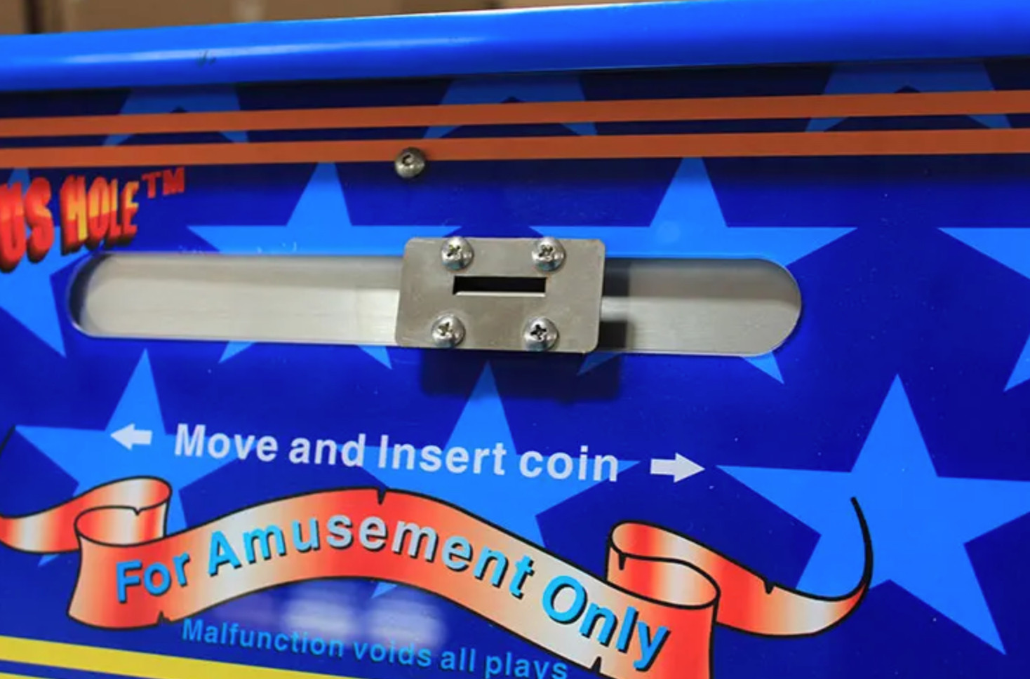 Bonus Hole Quarter Coin Pusher Slider Arcade Machine Game Fun RARE Model 2025