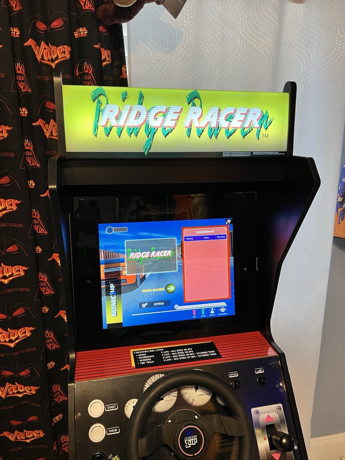 Arcade 1up Ridge Racer 5 in 1 Cabinet With Rumble steering Wheel, Lit & Riser 🔥