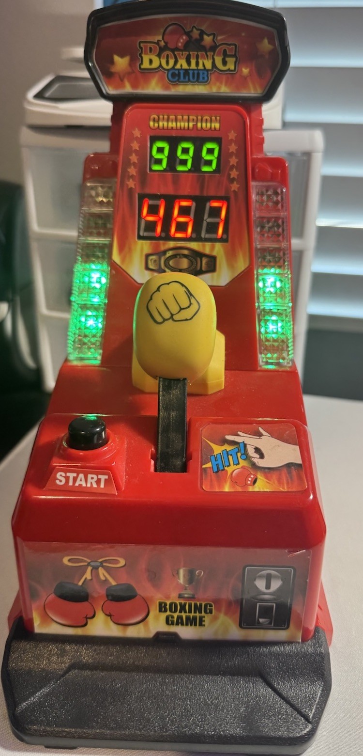 Boxing Club Finger Flick Strength Arcade Style Game