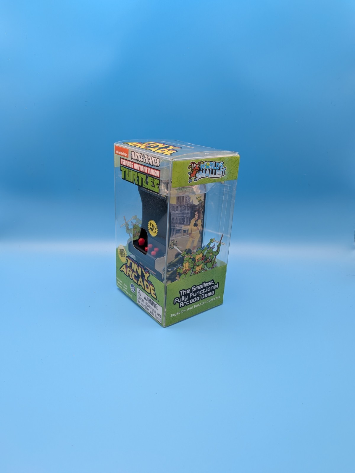 Teenage Mutant Ninja Turtles TMNT Tiny Arcade Cabinet Keychain Mini Video Game