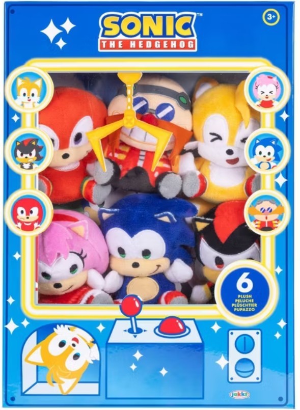 Crane Game Mini Plush 6-Pack Arcade