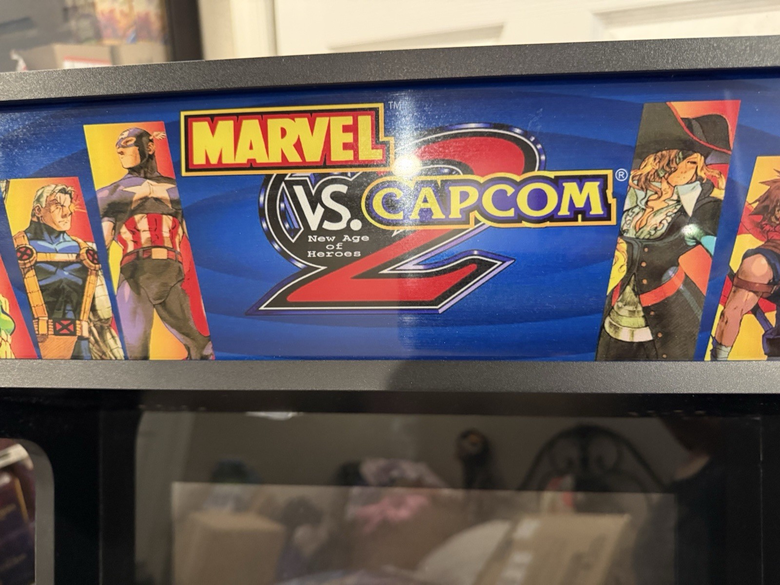 Marvel vs Capcom 2 w/ Lit Marque Arcade1Up Riser & Box Included VERY RARE!