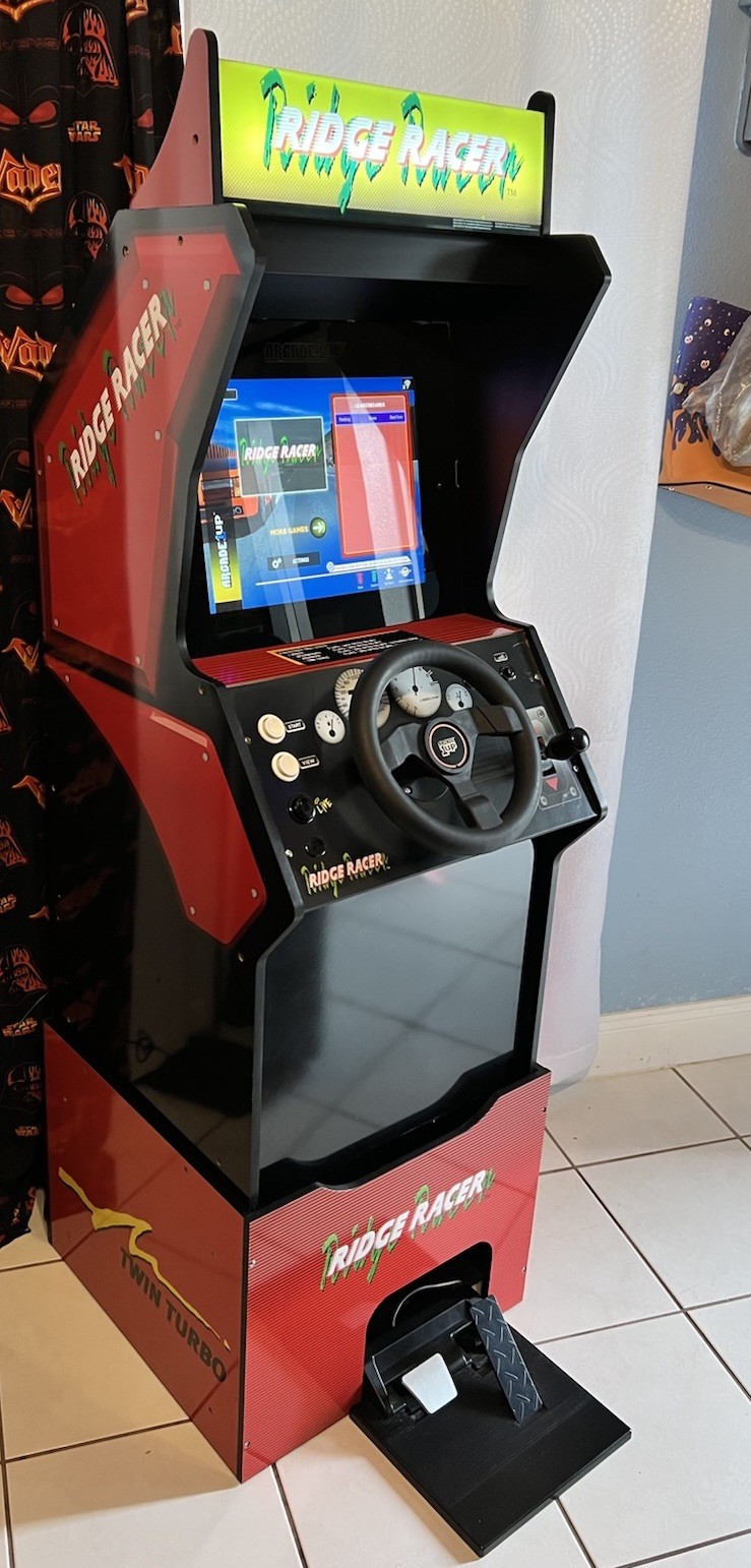 Arcade 1up Ridge Racer 5 in 1 Cabinet With Rumble steering Wheel, Lit & Riser 🔥