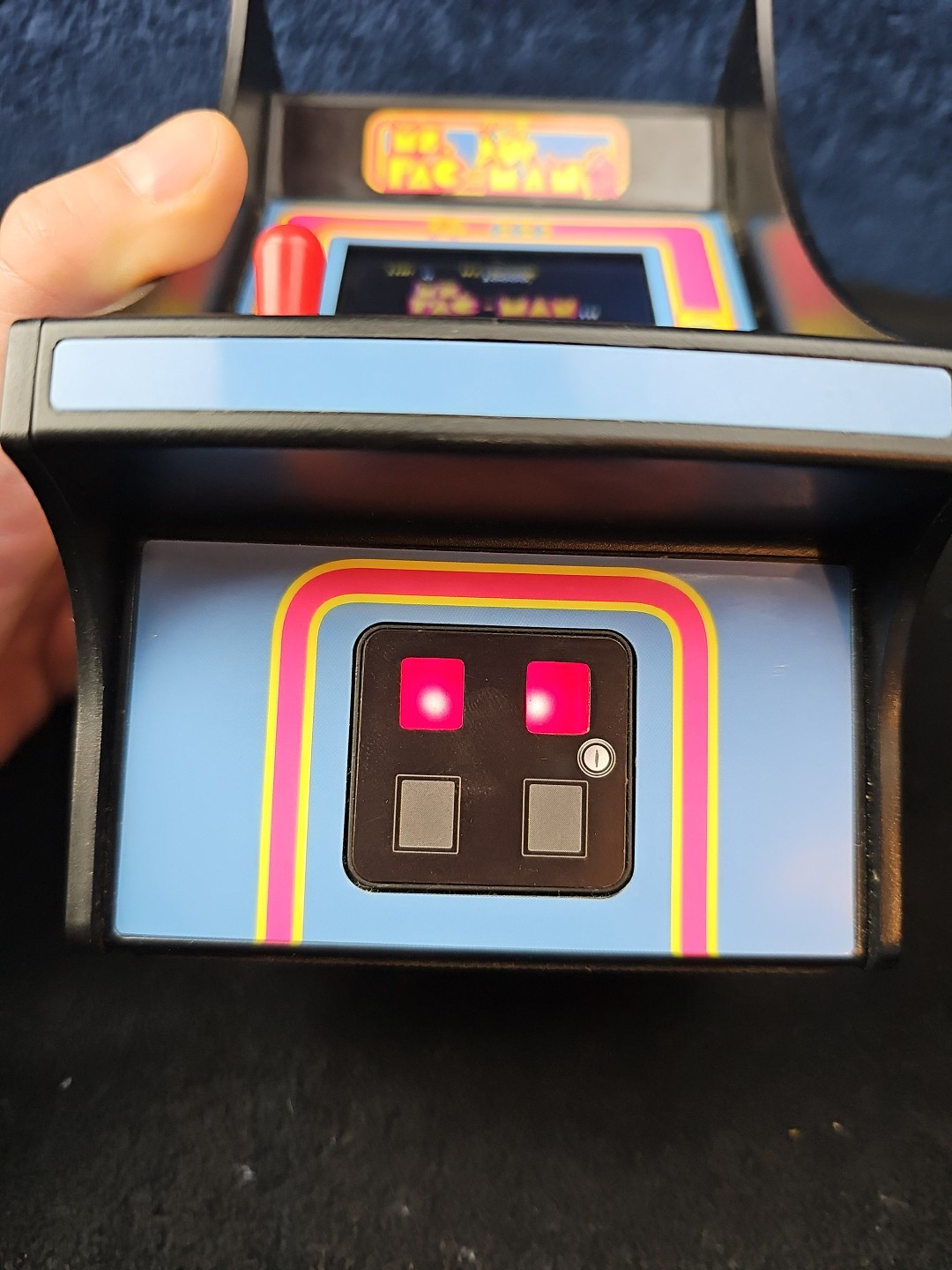 Namco Ms. Pac-Man My Arcade 7” Mini Arcade Machine Video Game Bandai – Working