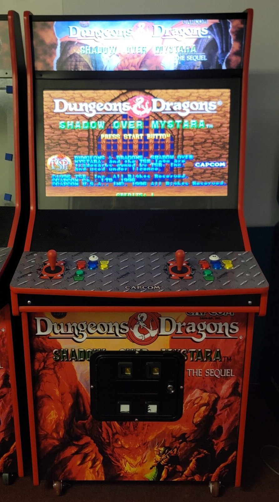 New Capcom Dungeon & Dragon Shadow over Mystara Custom Arcade Game 32″ LCD