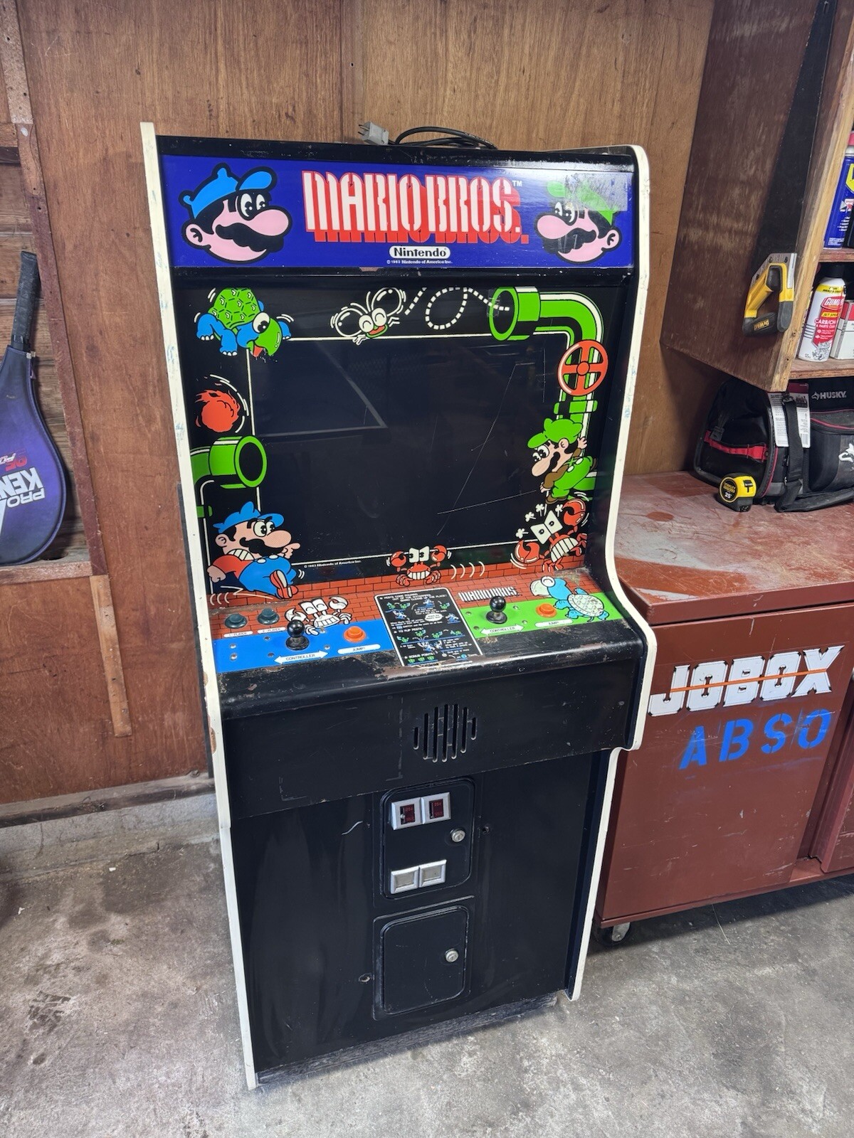 Nintendo Mario Bros Full Size Arcade Machine