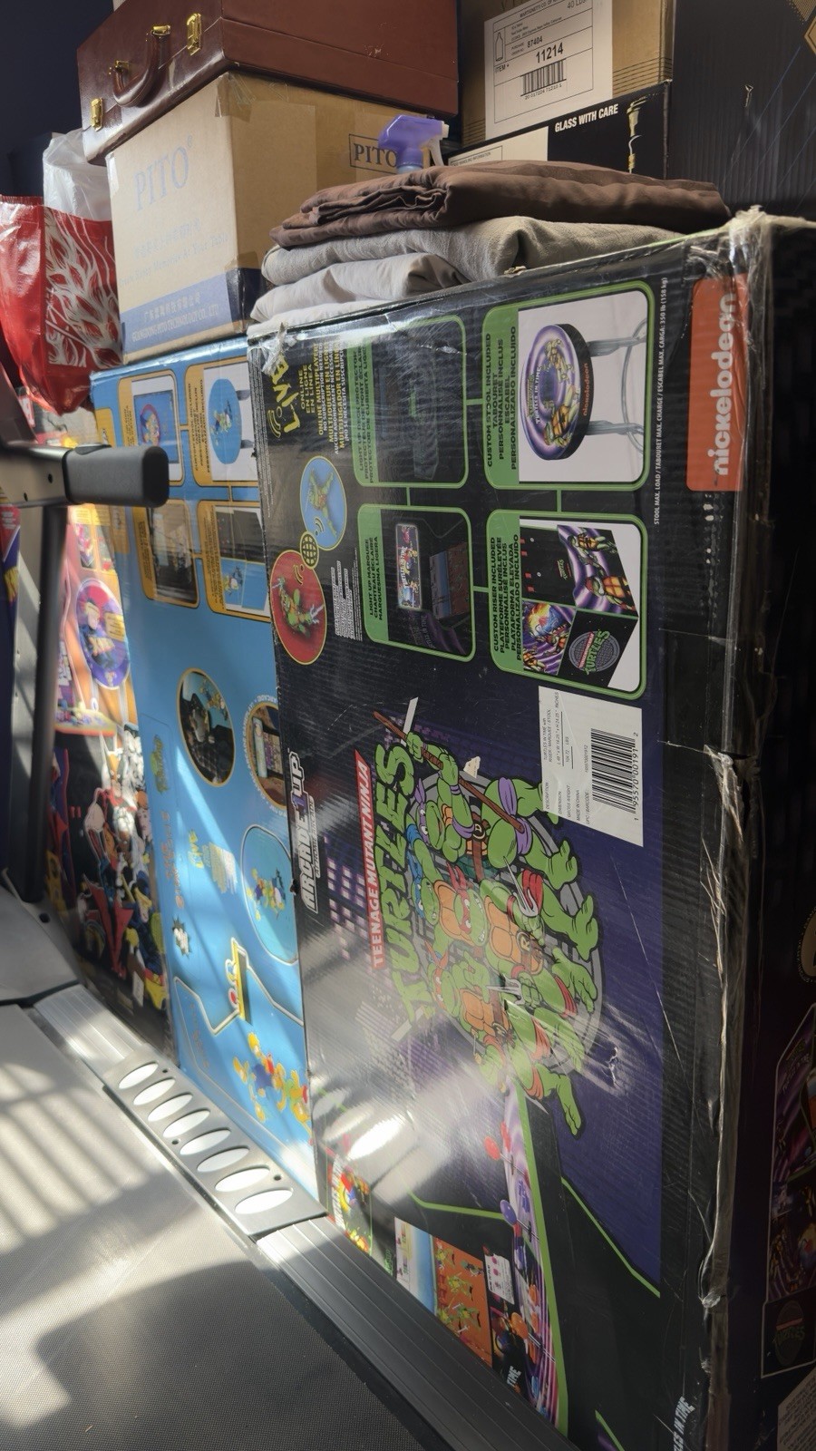 TEENAGE MUTANT NiNJA TURTLES iN TiME Arcade 1up TMNT Game Machine – GOLD SEALED!