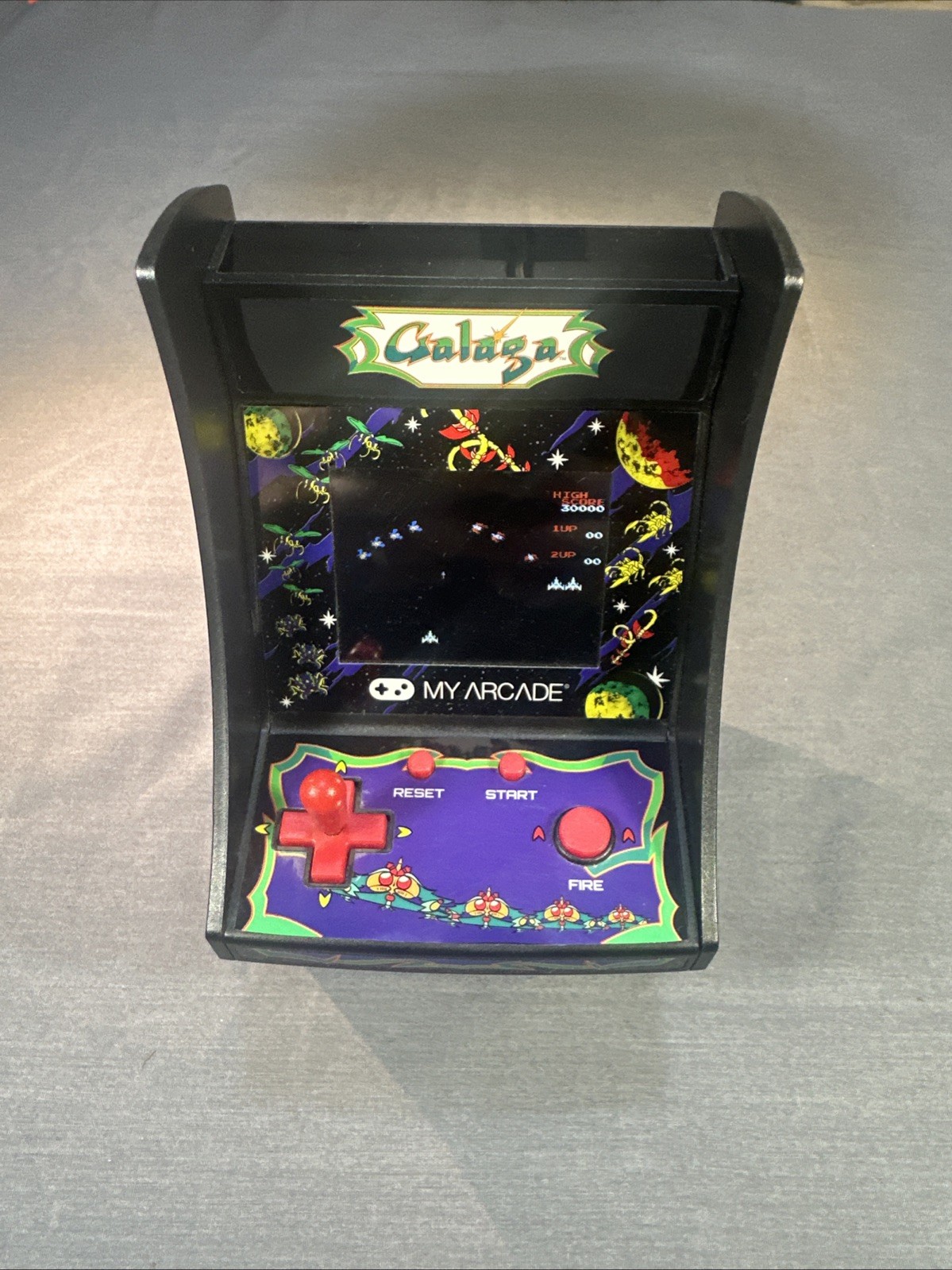 My Arcade Galaga Micro Player Handheld Retro Arcade Video Game TESTED