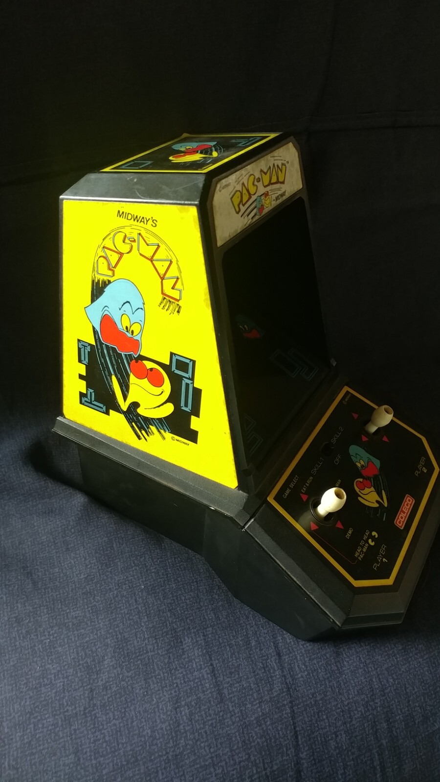1981 Coleco #2390 Pac-man Mini Arcade Table Top Video Game – Works