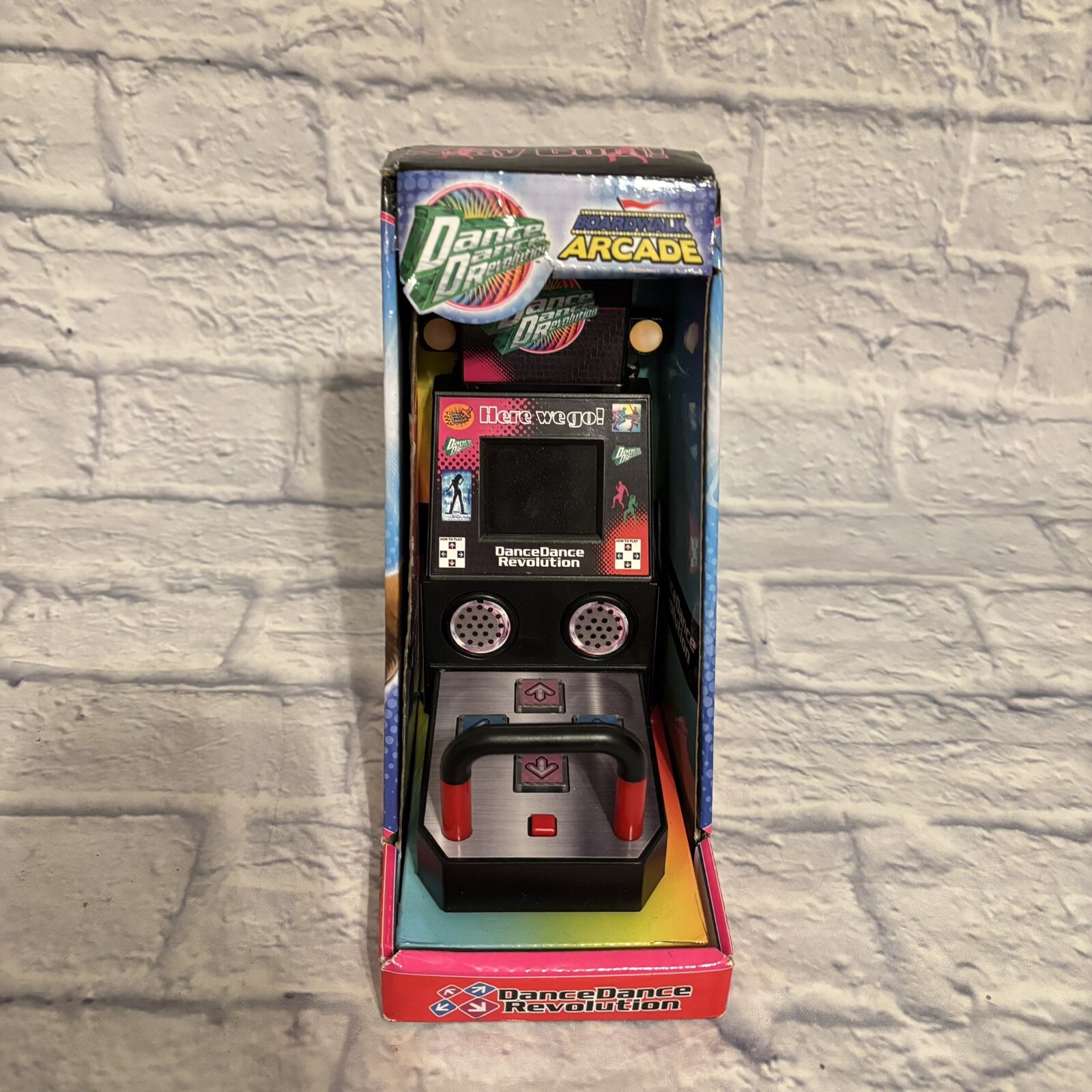 BRAND NEW! Dance Dance Revolution Boardwalk Arcade Mini Game Machine DDR